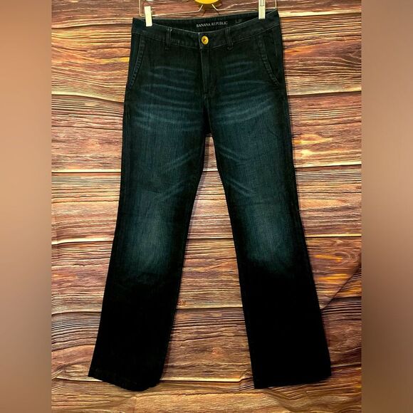 Banana republic Dark Washed, Straight Legged. Size 28. - Picture 1 of 6